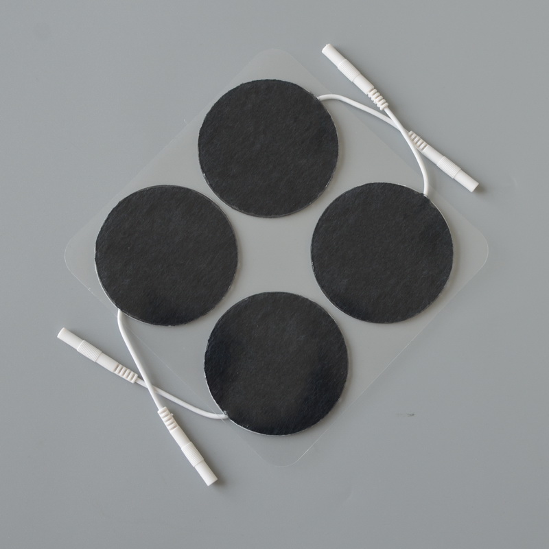 2" Round Premium Re-Usable Self Adhesive Electrode Pads for TENS/EMS Unit, Fabric Backed Pads With Premium Gel